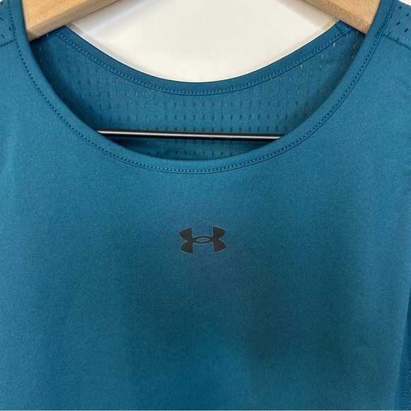 *NWT* Under Armour Mesh Tank Top in Turquoise and Yellow, Size Medium - Picture 4 of 11